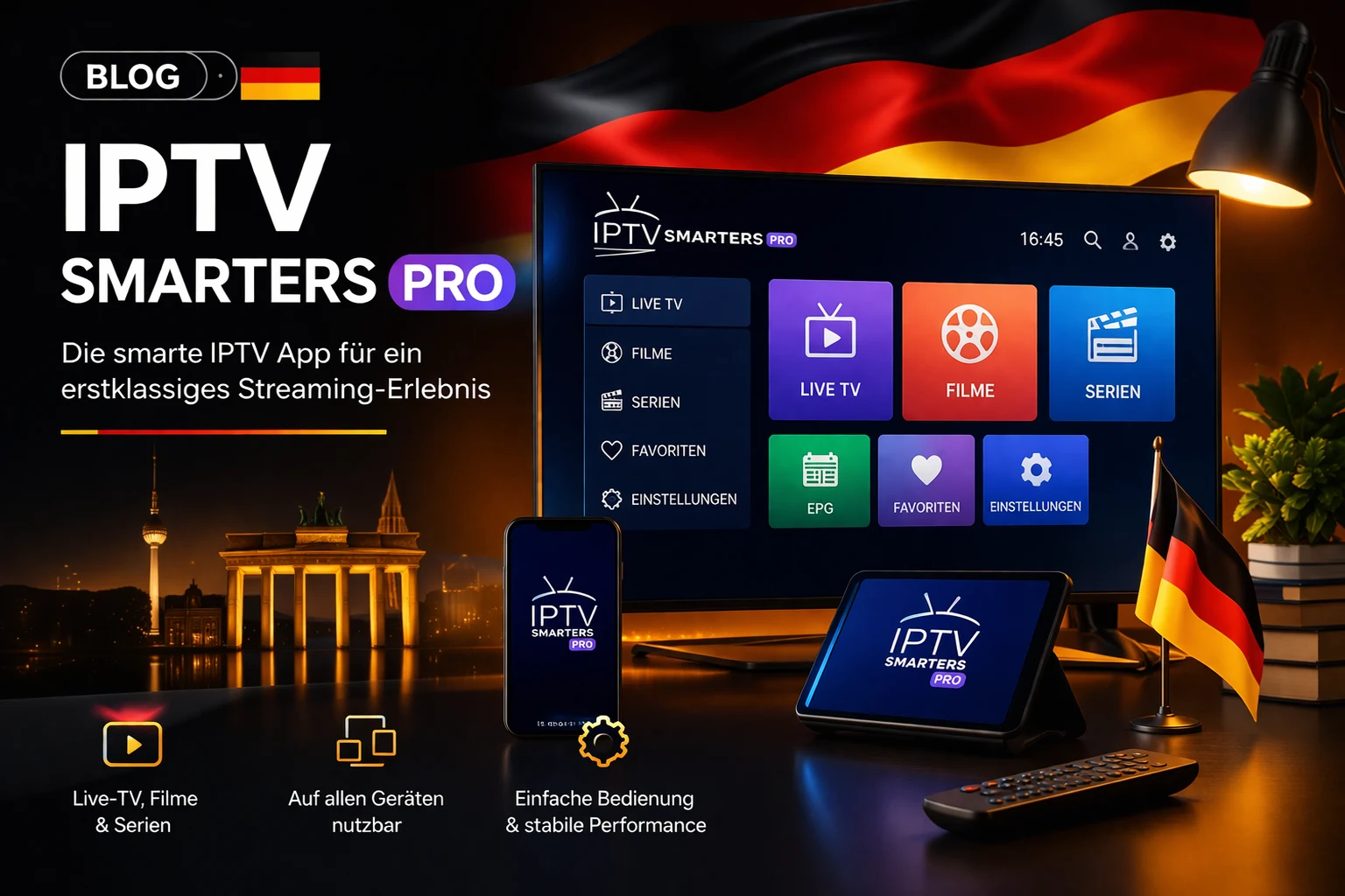 IPTV Smarters Pro — Die beste App zum Streamen mit kaufeniptv.tv Account
